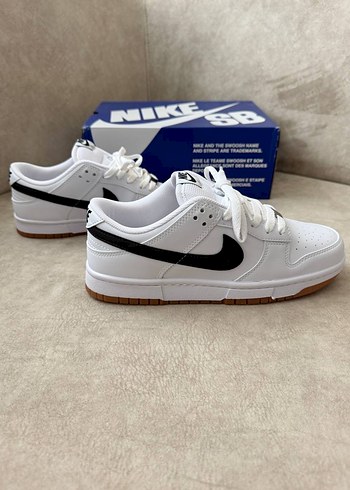 Beyaz Siyah Nike Denim Sneakers - Görsel 4