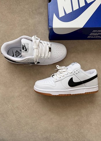 Beyaz Siyah Nike Denim Sneakers - Görsel 3