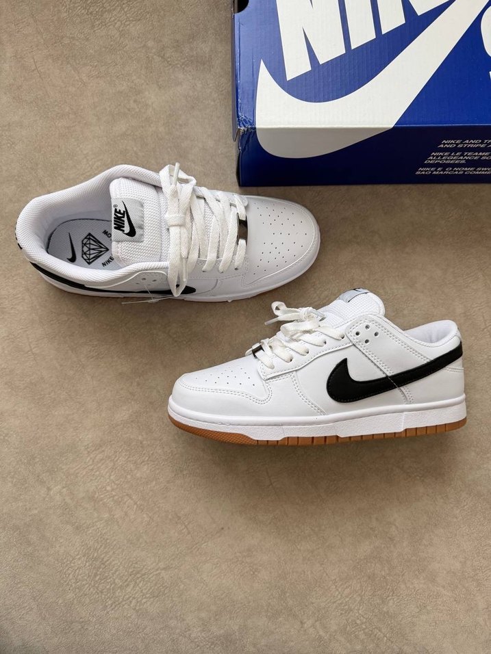 Beyaz Siyah Nike Denim Sneakers - Görsel 3