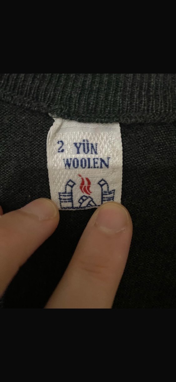 Gri V Yaka Örgü Erkek Kazak - Görsel 2