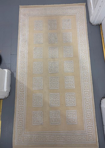 Bej Modern Klasik Desenli Halı - Görsel 2