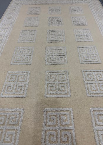 Bej Modern Klasik Desenli Halı - Görsel 4