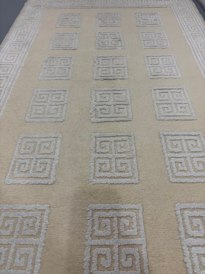 Bej Modern Klasik Desenli Halı - Görsel 4