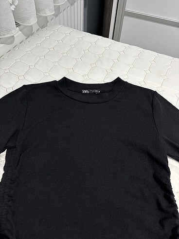 m Beden siyah Renk Büzgülü Tshirt