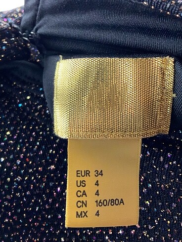 34 Beden çeşitli Renk Parıltılı elbise