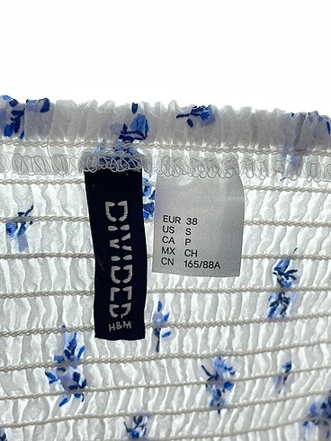 38 Beden beyaz Renk H&M Kısa Elbise %70 İndirimli.
