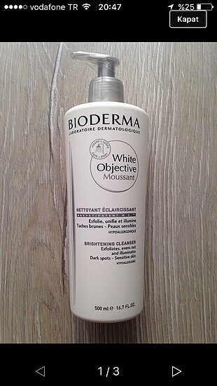 Bioderma white object leke açıcı temizleyici
