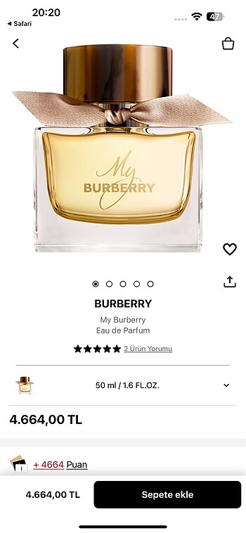 Burberry parfüm