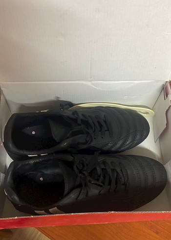 Siyah Erkek Futbol Ayakkabısı Bağcıklı - Görsel 4