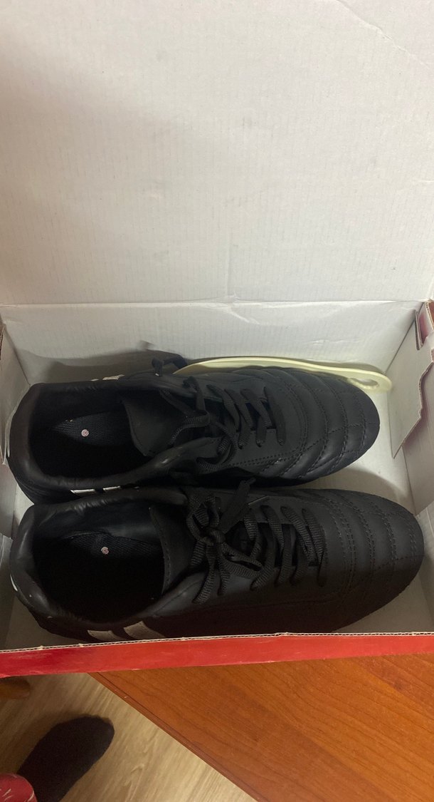 Siyah Erkek Futbol Ayakkabısı Bağcıklı - Görsel 4