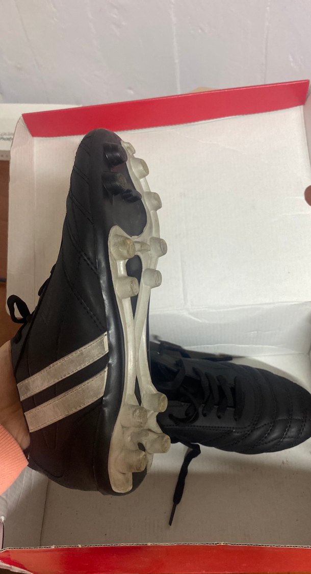 Siyah Erkek Futbol Ayakkabısı Bağcıklı - Görsel 3