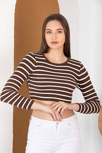 universal Beden Boğazlı bogazsız crop
