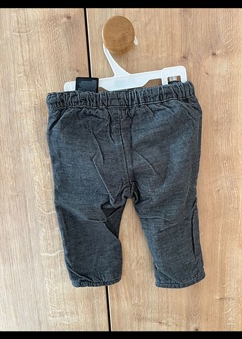 Gri Düğmeli Erkek bebek Kot Pantolon - Görsel 3