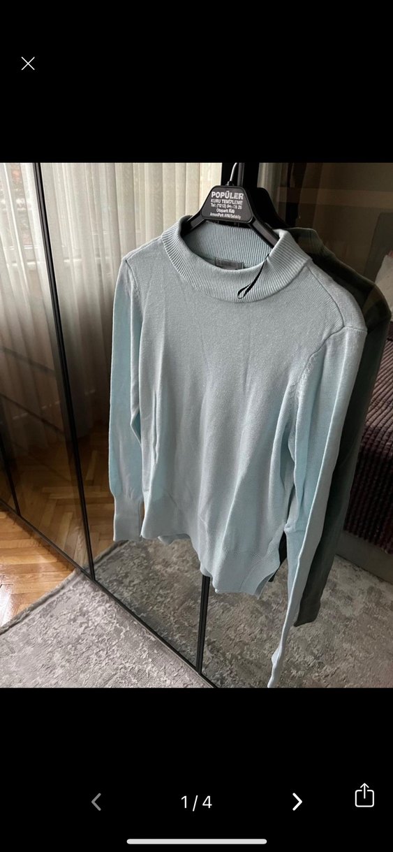 Mavi TrikoKazağı h&m - Görsel 2