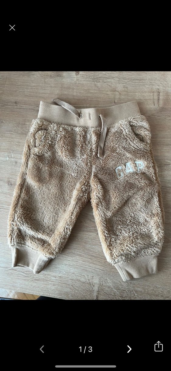 Erkek Çocuk Gri Peluş Rahat Pantolon - Görsel 4