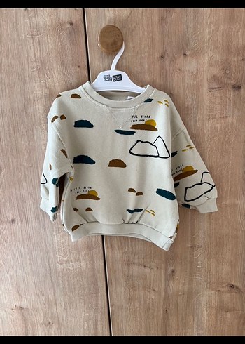 Bej Baskılı Erkek Çocuk Sweatshirt - Görsel 4