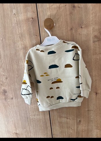 Bej Baskılı Erkek Çocuk Sweatshirt - Görsel 3