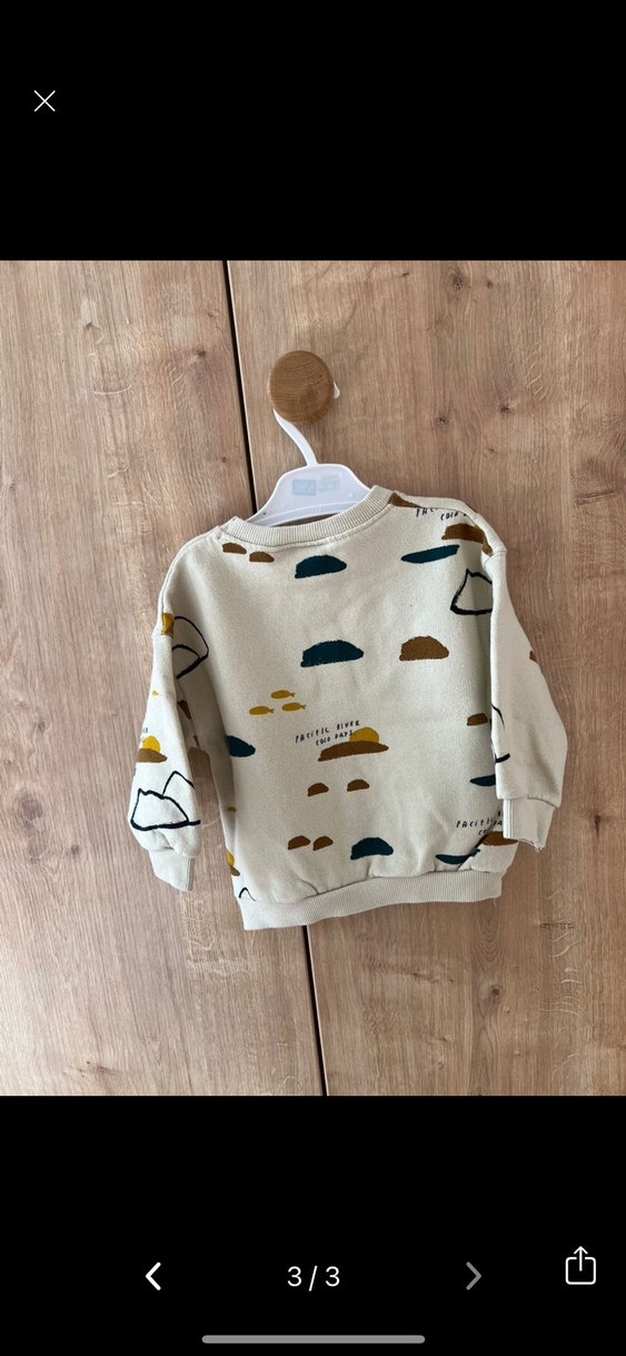 Bej Baskılı Erkek Çocuk Sweatshirt - Görsel 3