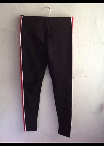 Kırmızı Şeritli Kadın Spor Tayt - Görsel 3