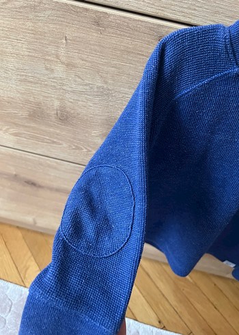 Erkek Çocuk Mavi Triko Sweatshirt - Görsel 2