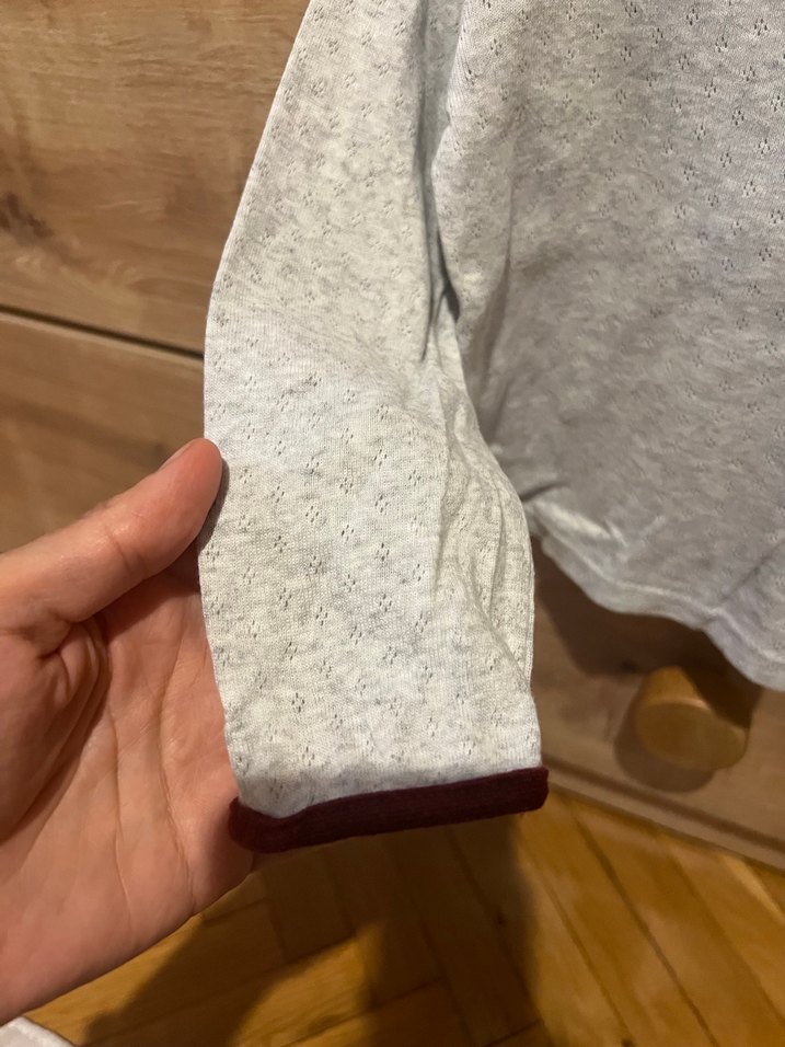 Gri Erkek Çocuk Uzun Kollu Triko Kazak - Görsel 3