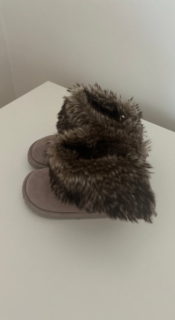 Kız Çocuk Gri Tüylü Bot - Görsel 3