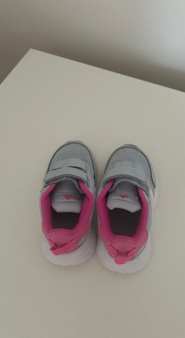 Kız Çocuk Gri Cırt Cırtlı Spor Ayakkabı - Görsel 2