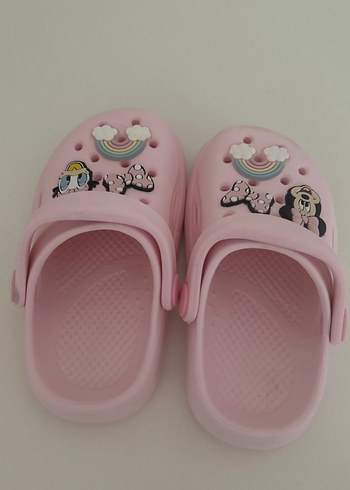 Kız Çocuk Pembe Baskılı Terlik - Görsel 3