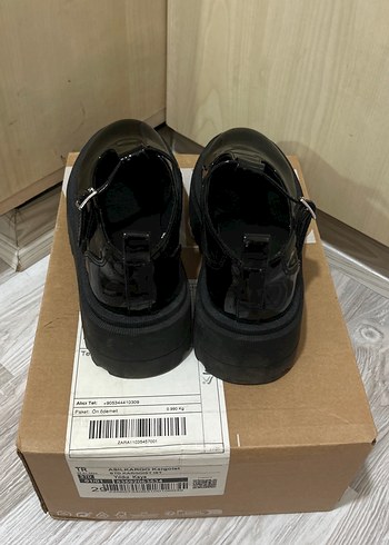 Kızlar için Siyah Rugan Tokalı Loafer - Görsel 4