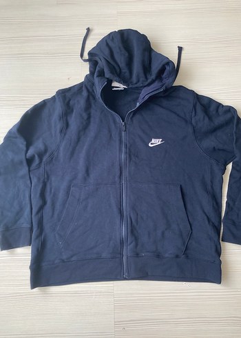 Nike Erkek Lacivert Fermuarlı Sweatshirt