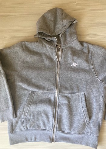 Nike Erkek Gri Fermuarlı hırka