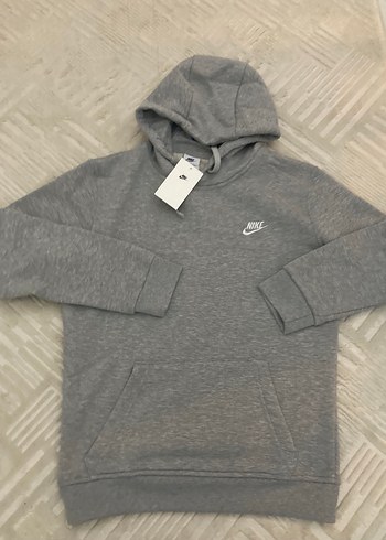 Nike Gri Melanj Kapusonlu Sweatshirt