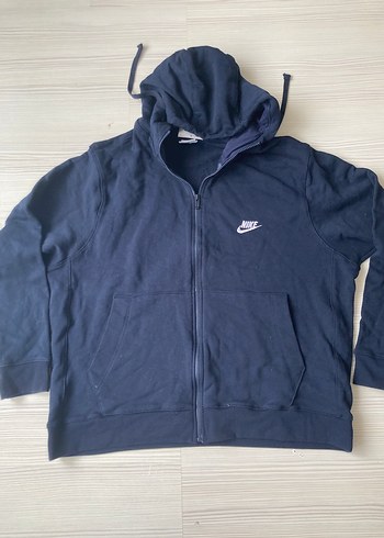 Nike Erkek Lacivert Fermuarlı Sweatshirt