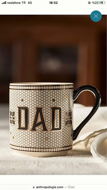 Anthropologie Dad Kupa