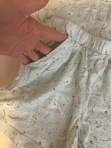 9 Yaş Beden yeşil Renk Dagi pijama