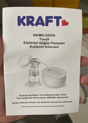  Beden Renk Kraft Dokunmatik Elektrikli Göğüs Pompası Beyaz