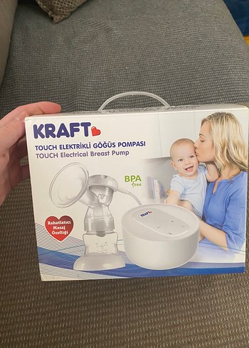 Kraft Dokunmatik Elektrikli Göğüs Pompası Beyaz