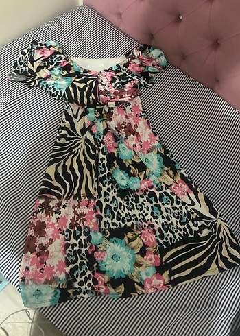 Çiçekli Bohem Elbise - Görsel 3