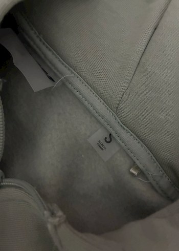 Guess Baskılı Kadın Gri Kapüşonlu Sweatshirt - Görsel 5