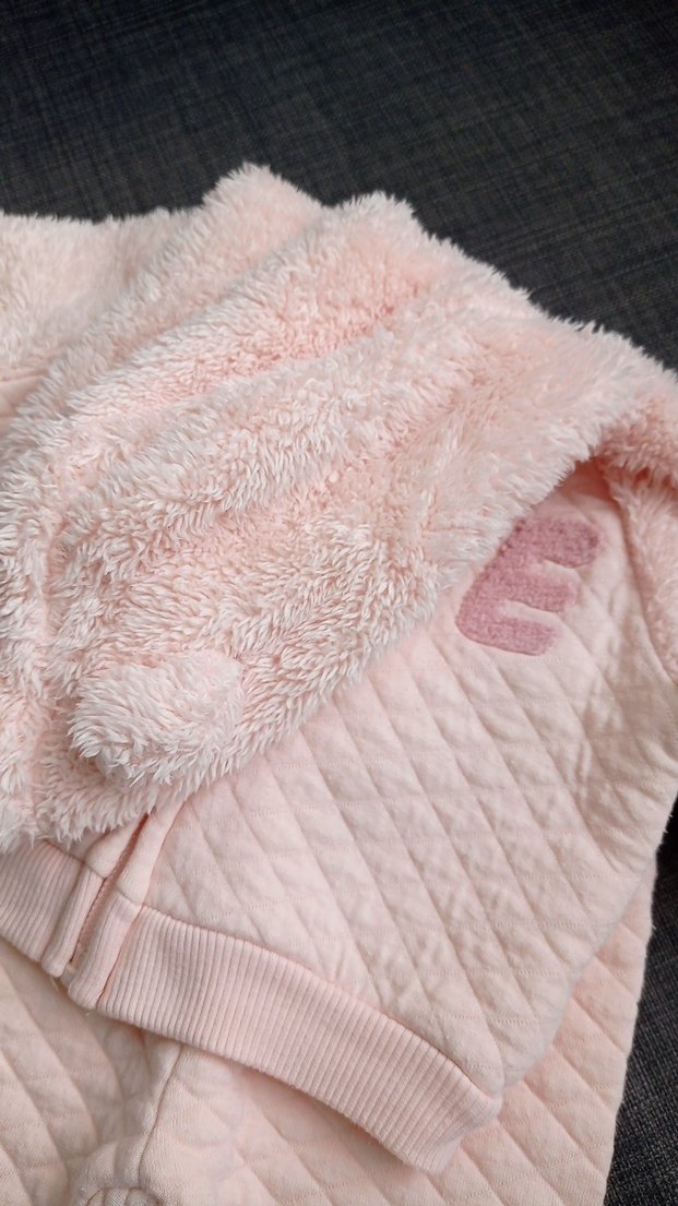 Lc Waikiki Pembe Peluş Detaylı Bebek Kız Takımı - Görsel 2