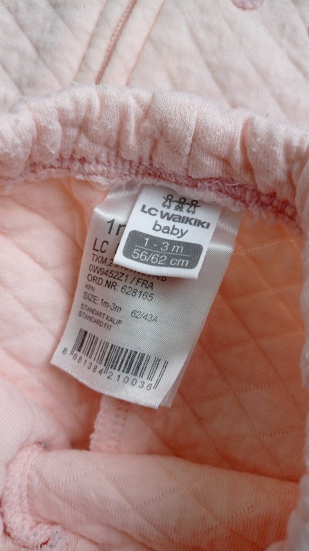 Lc Waikiki Pembe Peluş Detaylı Bebek Kız Takımı - Görsel 3