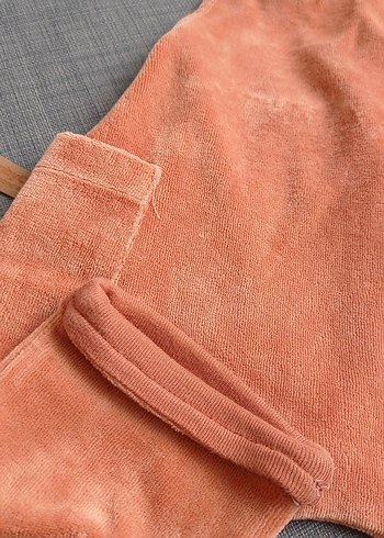 Unisex Süet Tulum, 3-6 ay, Kahverengi - Görsel 6