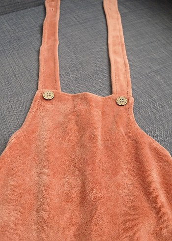 Unisex Süet Tulum, 3-6 ay, Kahverengi - Görsel 3