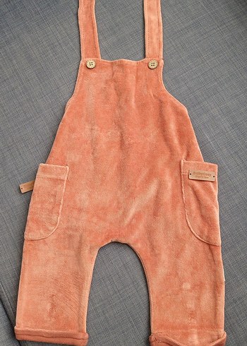 Unisex Süet Tulum, 3-6 ay, Kahverengi - Görsel 2