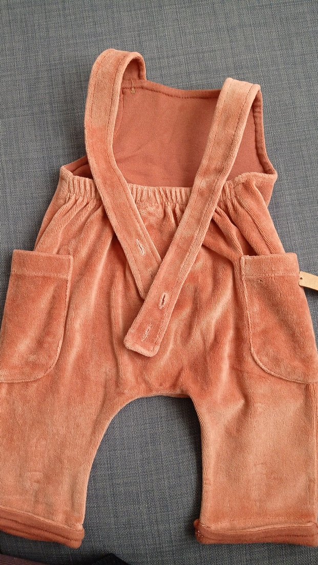 Unisex Süet Tulum, 3-6 ay, Kahverengi - Görsel 5