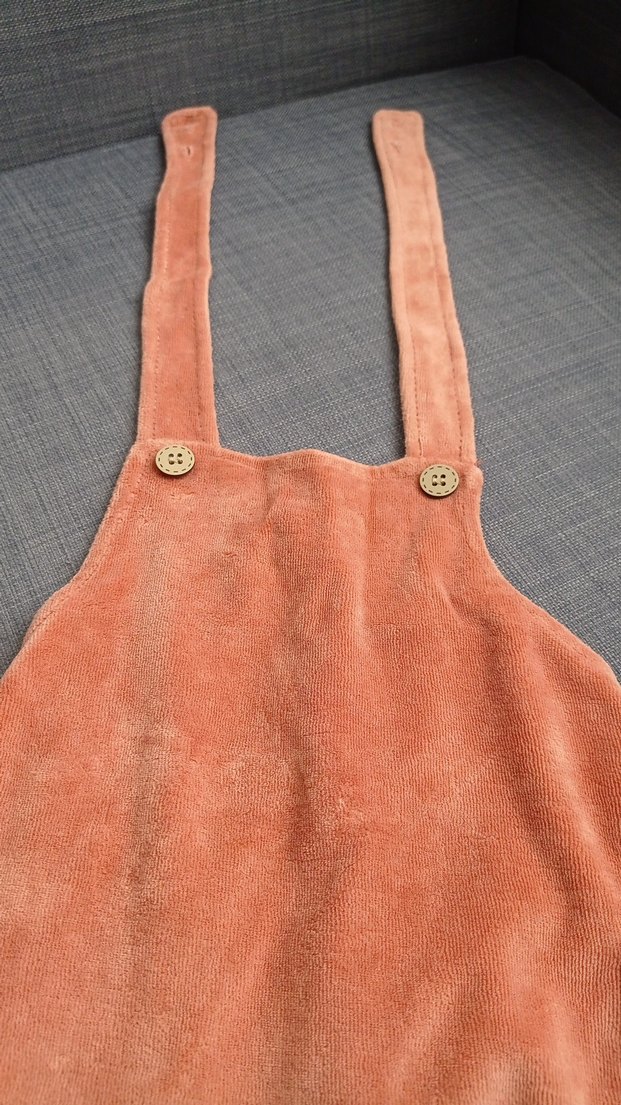 Unisex Süet Tulum, 3-6 ay, Kahverengi - Görsel 3