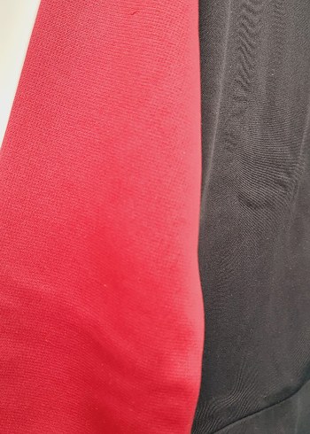 Kırmızı Siyah Kapüşonlu Erkek Sweatshirt - Görsel 7