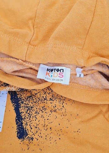 Koton Erkek Çocuk Kapüşonlu Sarı Sweatshirt - Görsel 5
