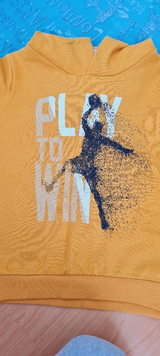 Koton Erkek Çocuk Kapüşonlu Sarı Sweatshirt - Görsel 4