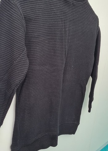 Erkek Çocuk Siyah Triko Sweatshirt Koton - Görsel 4